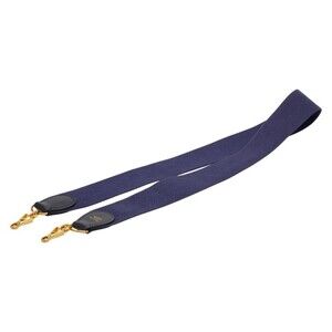 Hermes Shoulder Strap Navy Canvas Leather Women's HERMES